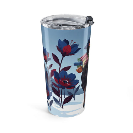 🎁🌺 The Winter Shopping Stroll Tumbler – Art Deco Holiday Charm