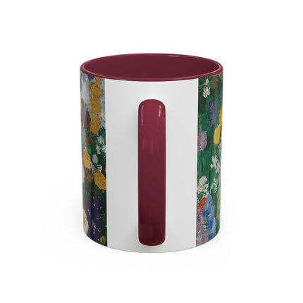 Flowers on the Mountain by August Babberger Colorful Mugs (11oz, 15oz)