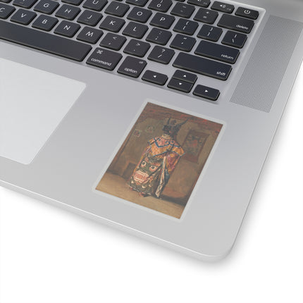 A Buddhist lama at a feast at Pemionchi Monastery by Vasily Vereshchagin Kiss-Cut Stickers (4 Sizes)
