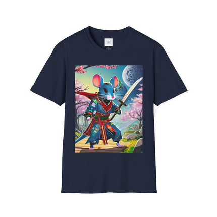 Cyber Samurai Rat Softstyle T-Shirt