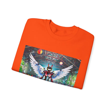 Samurai Robot Angels Unisex Heavy Blend™ Crewneck Sweatshirt