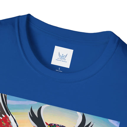 Cyberpunk Samurai Owl Softstyle T-Shirt