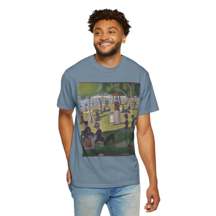 A Sunday on La Grande Jatte by Georges Seurat Unisex Garment-Dyed T-shirt