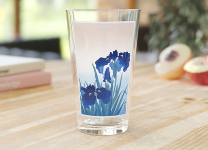 Irises by Ohara Koson Glass, 16oz
