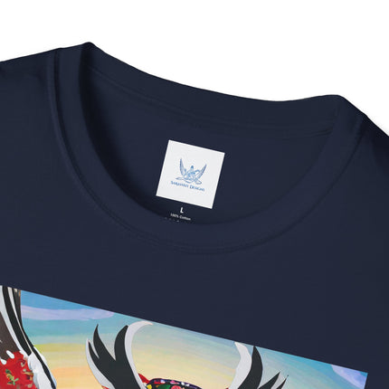 Cyberpunk Samurai Owl Softstyle T-Shirt