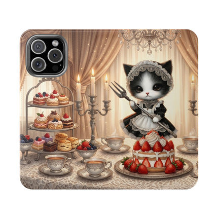 🍓🐱 The Patisserie Kitten Flip Case – Sweet Charm & Storybook Delight