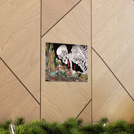 Mitsukuni Defying the Skeleton Spectre by Utagawa Kuniyoshi Matte Horizontal Posters
