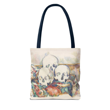 The Three Skulls by Paul Cézanne Tote Bag (AOP)