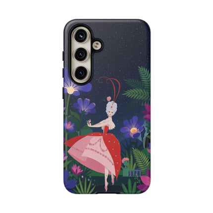 🌺✨ The Lady Of The Starlit Enchanted Garden Phone Case – Art Deco Floral Fantasy
