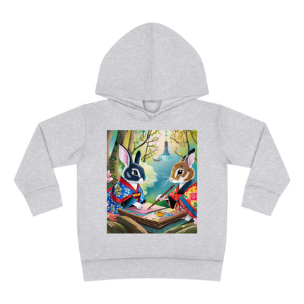 Fairy Animals Writing Wishes Toddler Pullover Fleece Hoodie