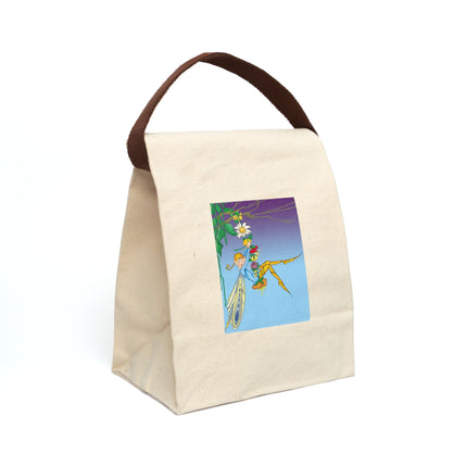 A Fairy's Delight Canvas Lunch Bag With Strap