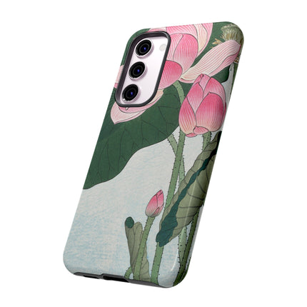 Blooming Lotus Flowers by Ohara Koson Phone Cases