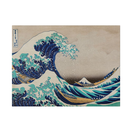 The Great Wave off Kanagawa by Katsushika Hokusai Matte Canvas, Stretched, 0.75"