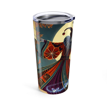 Court Magician with Ghost Butterflies Tumbler 20oz