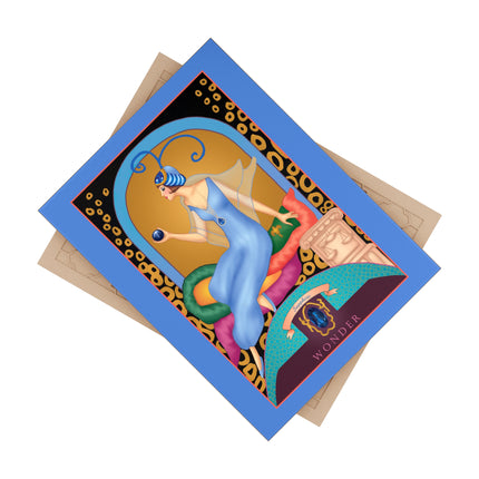 September & Sapphire Ceramic Tile — Gem Series by Sofia Chiostri