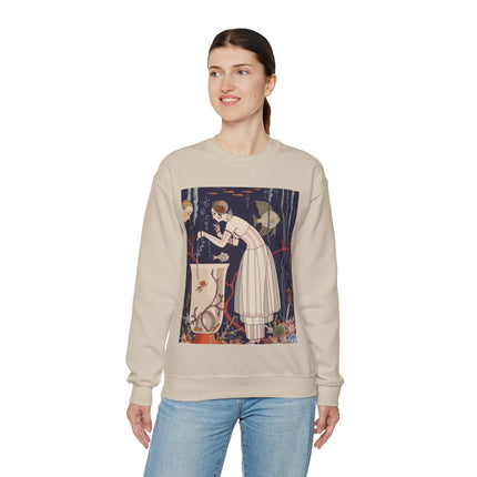 L'Etourdissant Petit Poisson (The Dazzling Little Fish) by George Barbier Heavy Blend™ Crewneck Sweatshirt