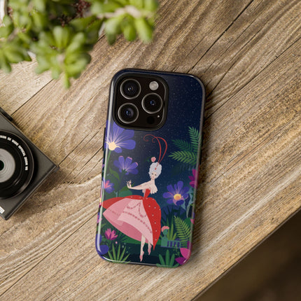 🌺✨ The Lady Of The Starlit Enchanted Garden Phone Case – Art Deco Floral Fantasy