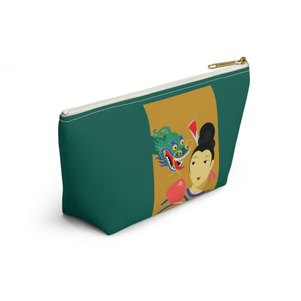 Dragon Fan Cosmetic Bag – Bold Chinese Fantasy & Elegant Strength