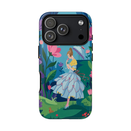 🌸☂️ A Stroll Through The Enchanted Forest Phone Case – Art Deco Floral Fantasy