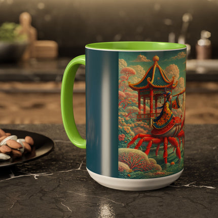The Celestial Crab Navigator Colorful Mugs (11oz, 15oz)