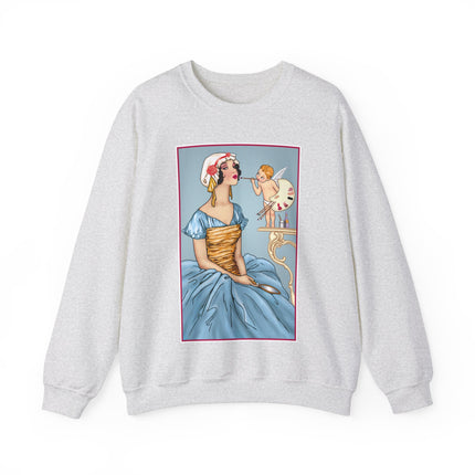 The Enchanting Painter: A Fairy's Artistic Touch Heavy Blend™ Crewneck Sweatshirt