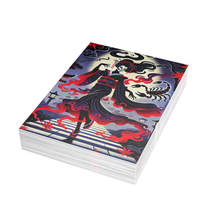 Halloween Sorceress Postcards (envelopes included) - Bundles of 10, 30, 50 Pieces