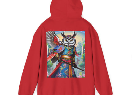 Cyberpunk Samurai Owl – Heavy Blend™ Hooded Sweatshirt