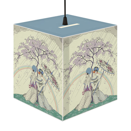 L’Arc-en-Ciel by George Barbier Light Cube Lamp