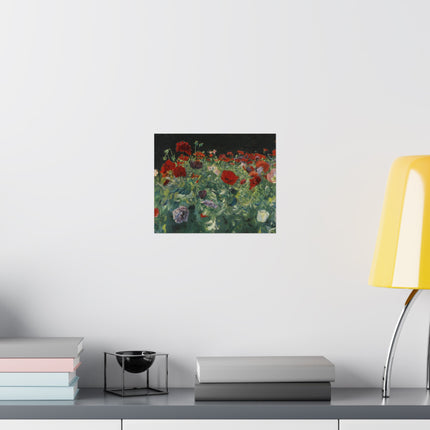 Poppies (A Study of Poppies for Carnation, Lily, Lily, Rose) by John Singer Sargent Matte Horizontal Posters