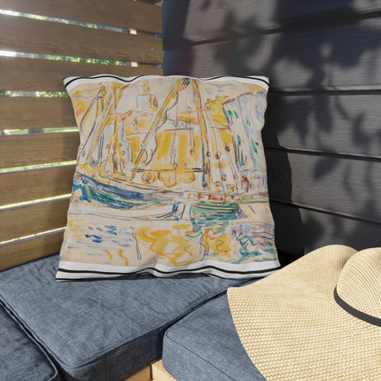 Saint-Tropez by Paul Signac Outdoor Pillows