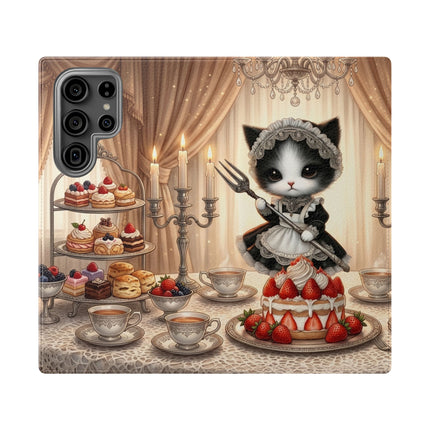 🍓🐱 The Patisserie Kitten Flip Case – Sweet Charm & Storybook Delight