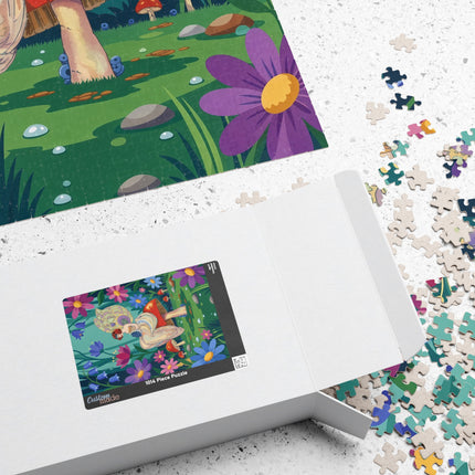 🧚🍄 The Lady Of The Enchanted Mushroom Forest Puzzle – Art Deco Fairy Garden Fantasy