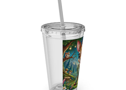 Fawn Defender Sunsplash Tumbler with Straw, 16oz