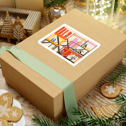 Maquettes de Théatre 4 by Alexandra Exter Kiss-Cut Stickers (4 Sizes)