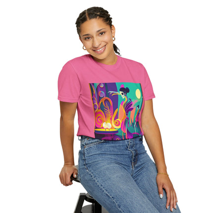 Dance of the Skeleton Ballerinas Unisex Garment-Dyed T-shirt