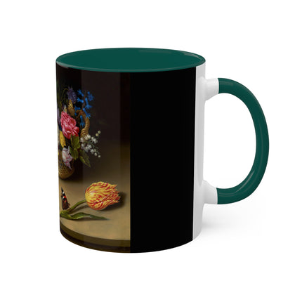 Flower Still Life by Ambrosius Bosschaert Colorful Mugs, 11oz