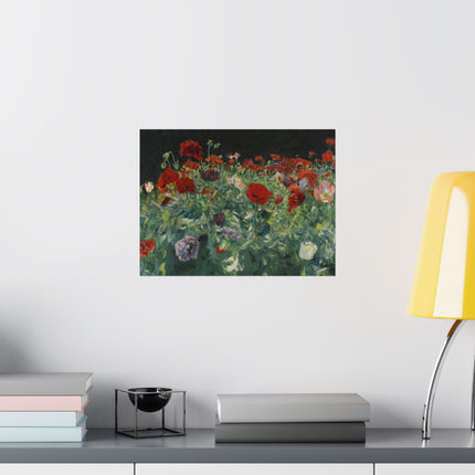 Poppies (A Study of Poppies for Carnation, Lily, Lily, Rose) by John Singer Sargent Matte Horizontal Posters
