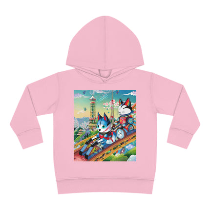 Kitsune Carnival Toddler Pullover Fleece Hoodie