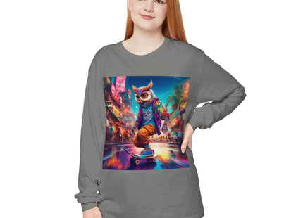 Neon Skater Garment-dyed Long Sleeve T-Shirt