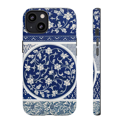 Blue Flower Pattern by Owen Jones Phone Cases