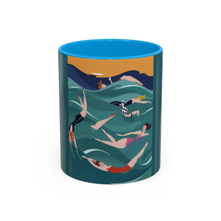 Summer Splash Colorful Mugs – Retro Beach Joy & Carefree Summer Vibes