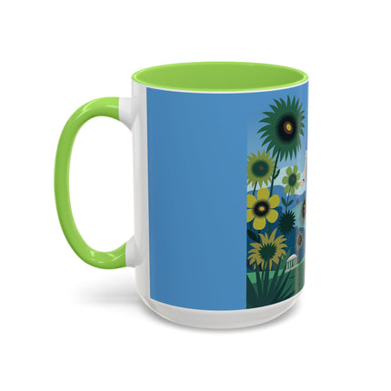 The Secret Language Of Flowers Colorful Mugs – Art Deco Botanical Elegance