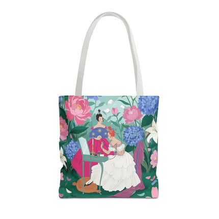 🌸🕯️ The Ladies Of The Enchanted Garden Vanity Tote Bag – Art Deco Floral Elegance