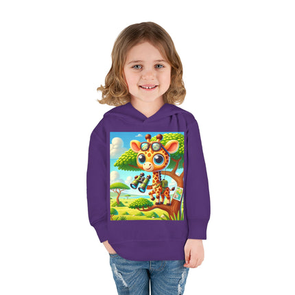 Giraffe Lookout Toddler Pullover Fleece Hoodie