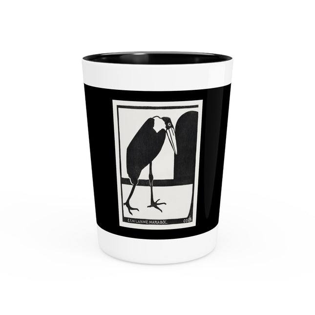 A Lame Marabou by Samuel Jessurun de Mesquita Ceramic Shot Glass