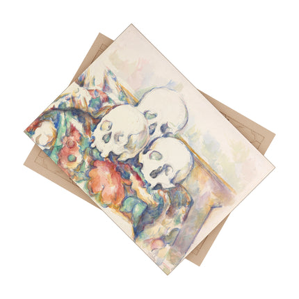 The Three Skulls by Paul Cézanne Ceramic Tile