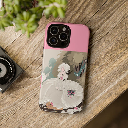 Rococo Garden Reader Phone Case – Whimsical Elegance & Timeless Charm
