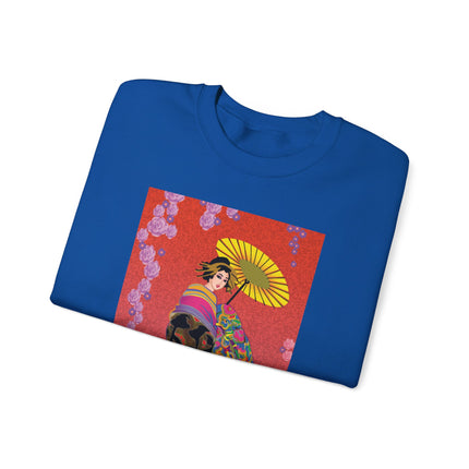 Enchanting Geisha Unisex Heavy Blend™ Crewneck Sweatshirt