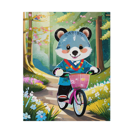Furry Cyclist Matte Canvas, Stretched, 0.75"