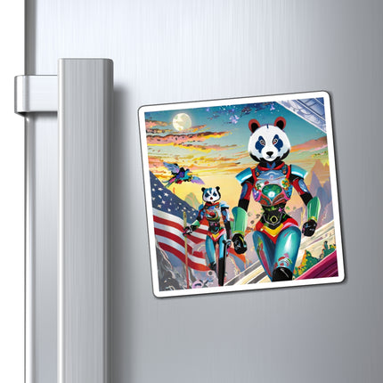 Cyber Punk Robots Magnets (3 Sizes)